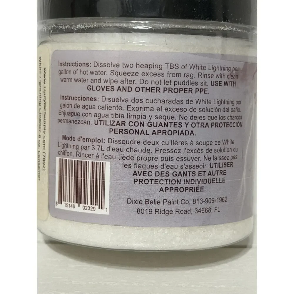 Dixie Belle White Lightning Cleaner Degreaser Concentrate 8oz Powder